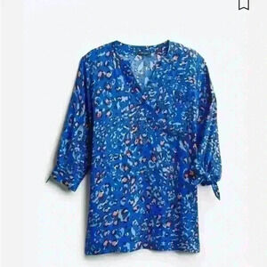 Faith & Zoe Gervase Tie Sleeve Blouse 2E